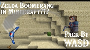 WASD Zelda Boomerang Datapack [1.14+]
