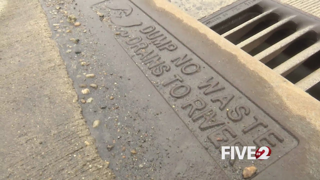 Clogged drains could cause flooding - YouTube