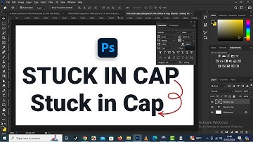 How To Fix Text Stuck In Caps In Photoshop Tutorial!!