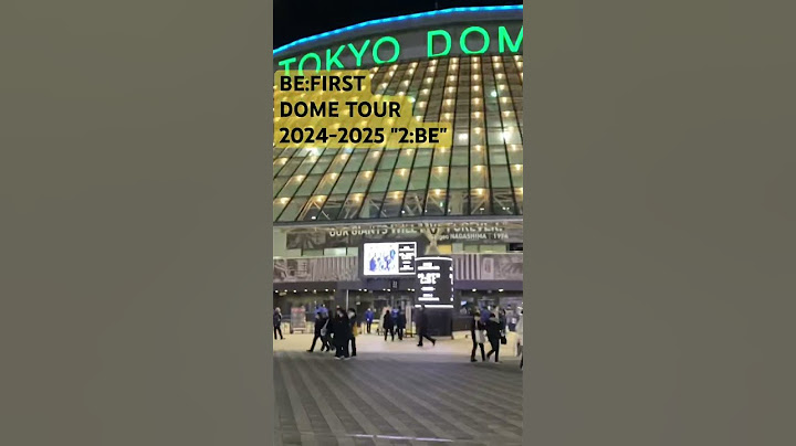 BE:FIRST DOME TOUR 2024-2025  2:BE"