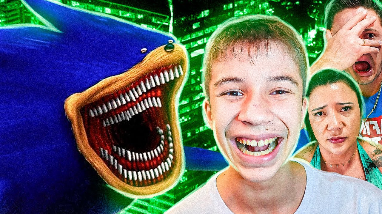 Fiz meus PAIS Assistirem SHIN SONIC *eles se borraram?