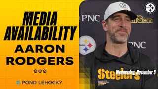 Aaron Rodgers Media Availability (Nov. 5) | Pittsburgh Steelers