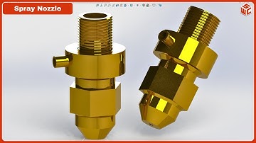 Spray Nozzle in SolidWorks | 3D Modeling Tutorial