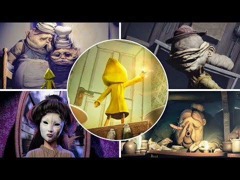 LITTLE NIGHTMARES - All Bosses & Ending (No Damage)