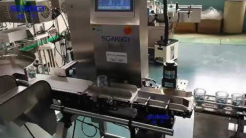 Online Capsule Bottle Checkweigher Small Bottle Checkweigher for Pharma