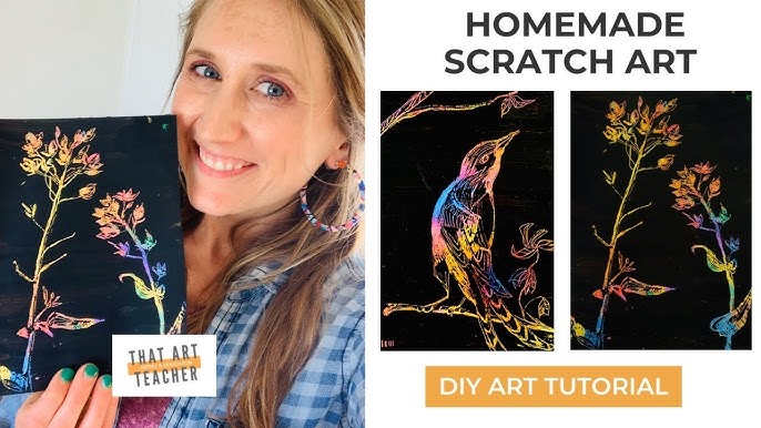 Scratch Paper Art Ideas for Kids & Adults (Easy Scratch Art) 