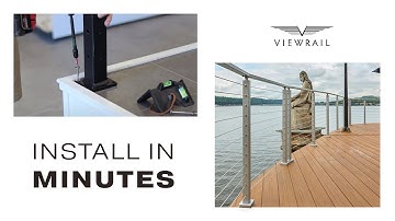 How to Install a Surface Mount Post - Viewrail Cable Railing Install (Part 1)