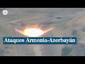 Nuevas imágenes de los enfrentamientos entre Armenia y Azerbaiyán