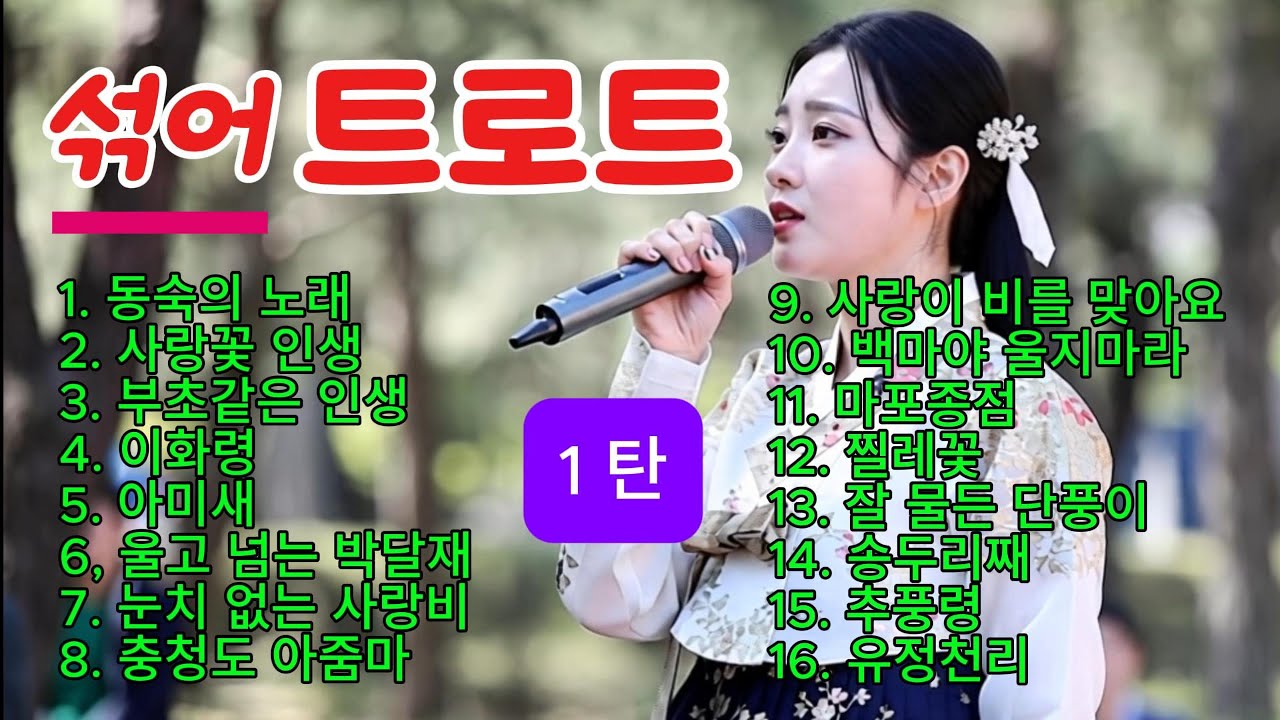 [섞어 트로트/ 1탄 / 댄스 버전] 흘러간 옛노래와 최신 트로트를 섞음ㅣAI.댄스 버전. 신나는 트로트ㅣ슬픈 트로트ㅣ짭짤한 트로트