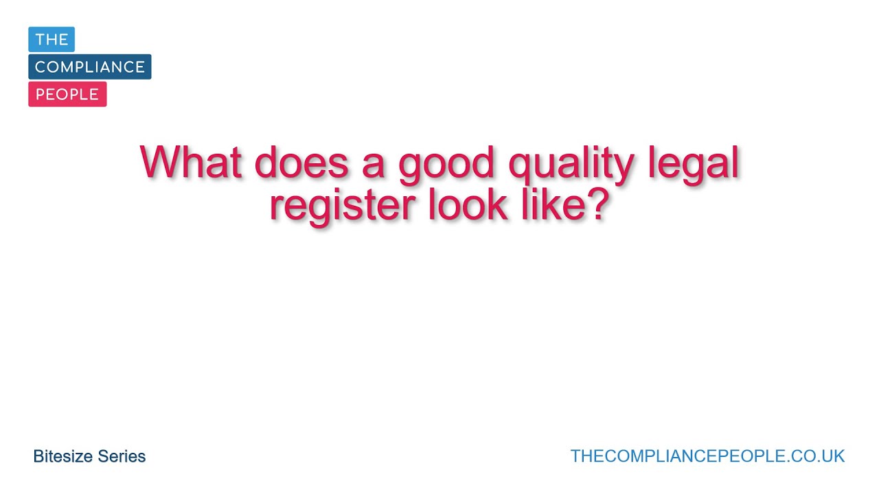 What a good quality legal register looks like YouTube