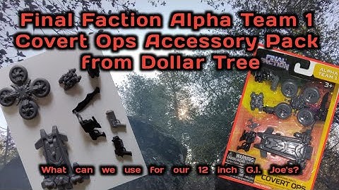 Final Faction Alpha Team 1 Accessory Packs. Review and Repurpose