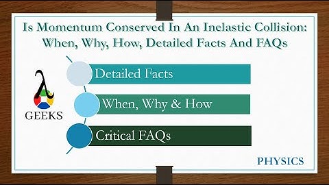 Is Momentum Conserved In An Inelastic Collision: When, Why, How, Detailed Facts And FAQs