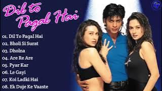 Dil To Pagal Hai Terbaru Jukebox || Kumpulan Lagu India Populer || Sharukh Khan
