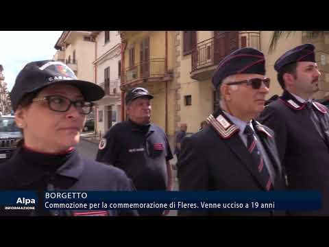 Commozione per la commemorazione di Fleres a Borgetto. Il Carabiniere venne ucciso a 19 anni