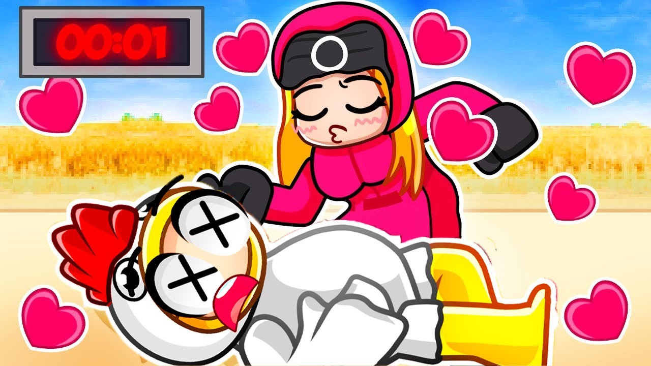 TRICHÉ avec une SOLDAT ROUGE dans Roblox Squid Game 2 !