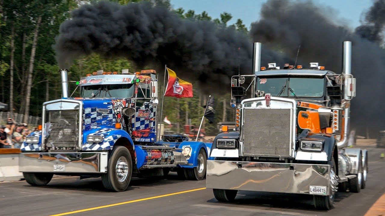 INSANITY! THUNDER Valley Semi Races 2025! Bobtail! (Friday) Uphill Big Rig Racing! 