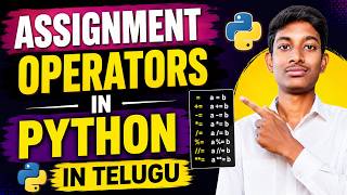 Assignment Operators in Python in Telugu | Python Assignment Operators Explained | Python Tutorial