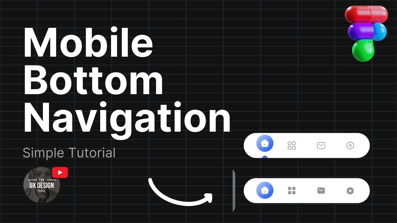 Bottom navigation for mobile apps - Figma - YouTube