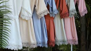 Wedding Gifts, Getting Ready Robes, Wedding Robes, Personalized Gifts, Custom Robe, Lace Robe