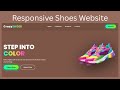 Responsive Shoes Website using HTML and CSS #webdesign