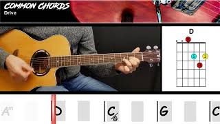 Drive - The Cars | GUITAR LESSON | Common Chords