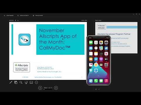 CallMyDoc Live Demo: Altera TouchWorks & Veradigm Professional