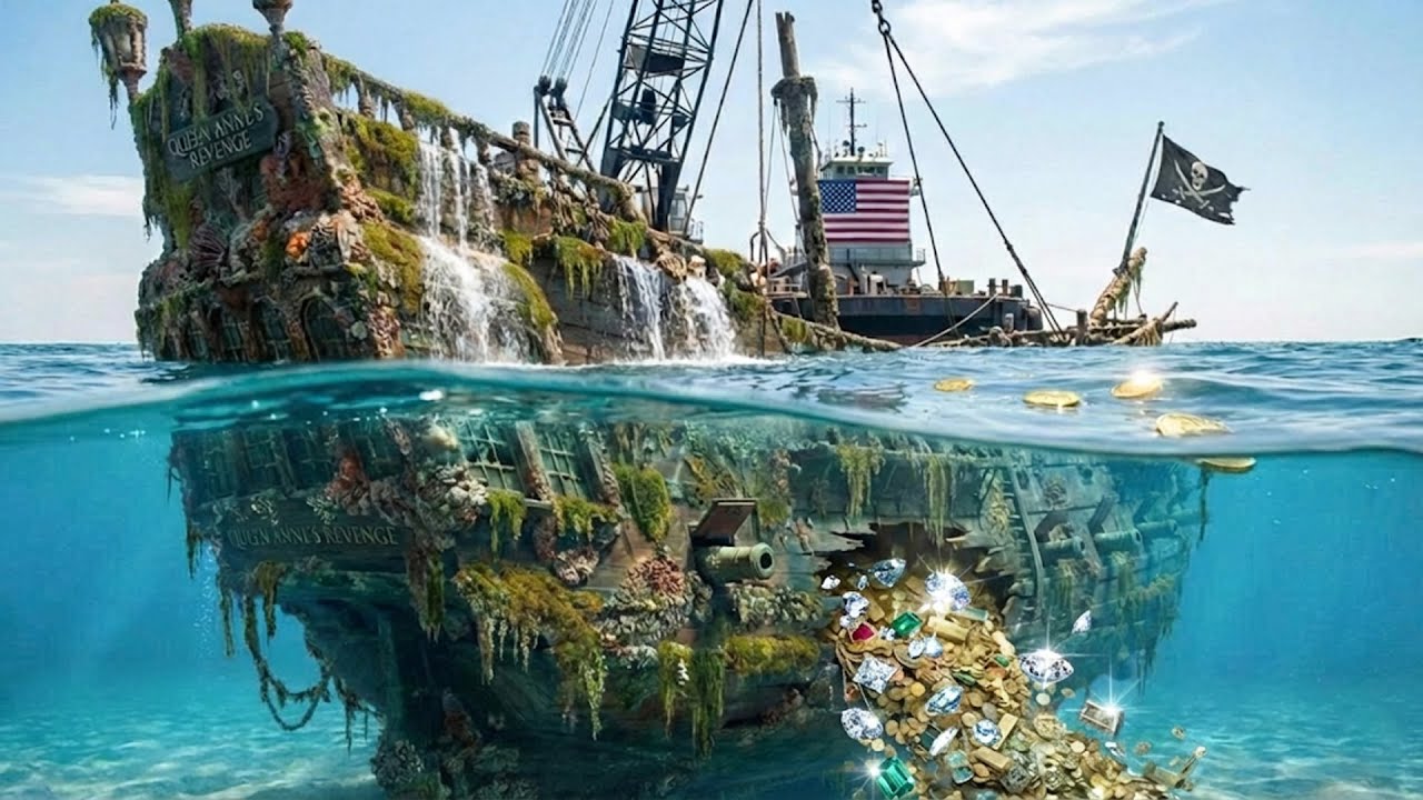 Deep Sea Treasure Discovery: Giant Machines Recover a Long-Lost Queen Anne's Revenge Pirate Ship