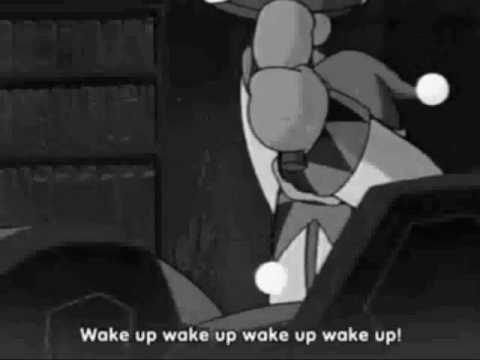Dedede hammers Escargon while unfitting music plays
