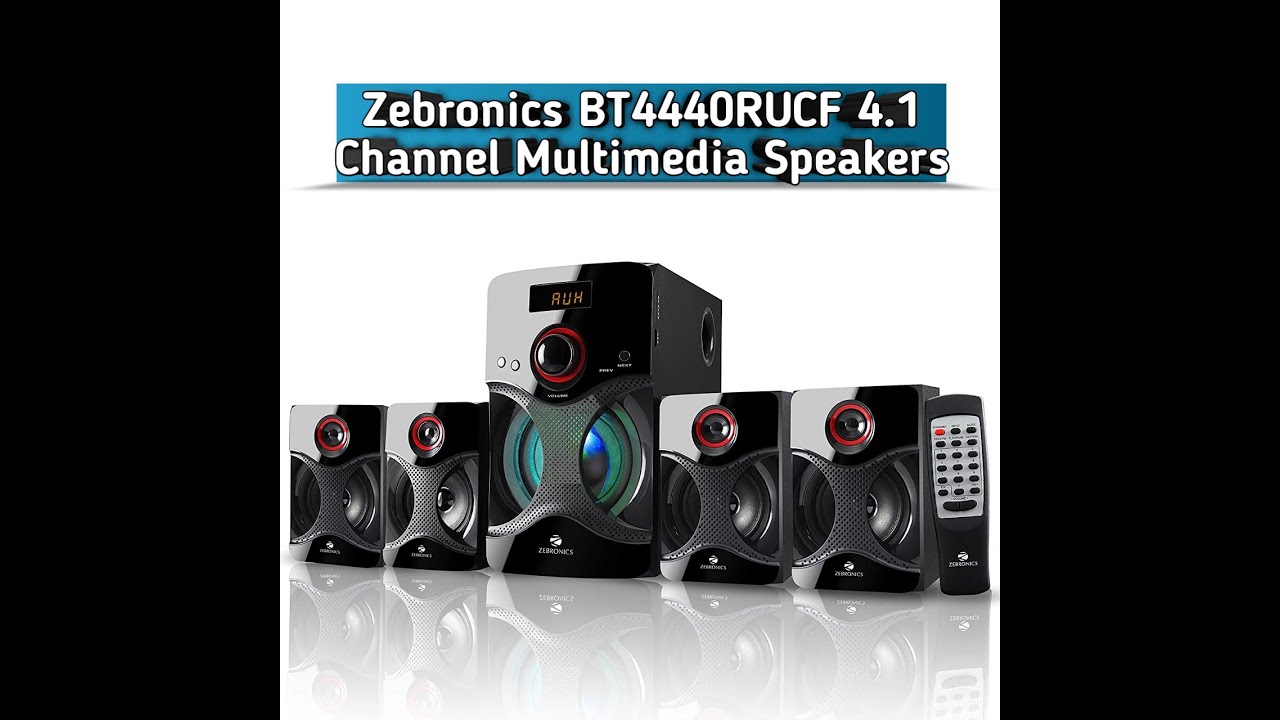 Zebronics BT4440RUCF 4.1 Channel Multimedia Speakers | Zebronics | Amazon | Great Deals Product |