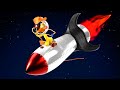 Paperotti in space cowboy  the silly funny duck  animated short