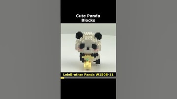 LeleBrother Panda W1508-11 Mini Blocks Preview #lego #brick #miniblock #nanoblock #block