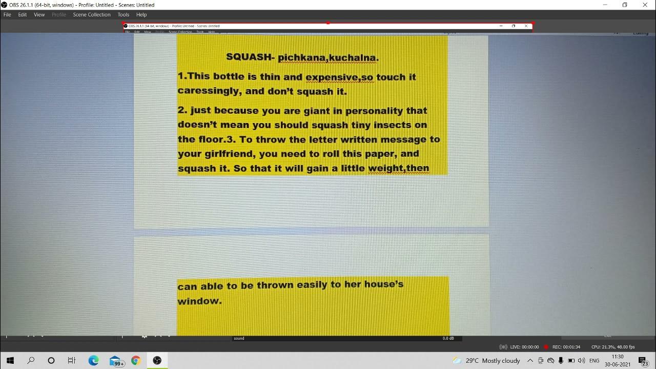 squash [meaning] YouTube