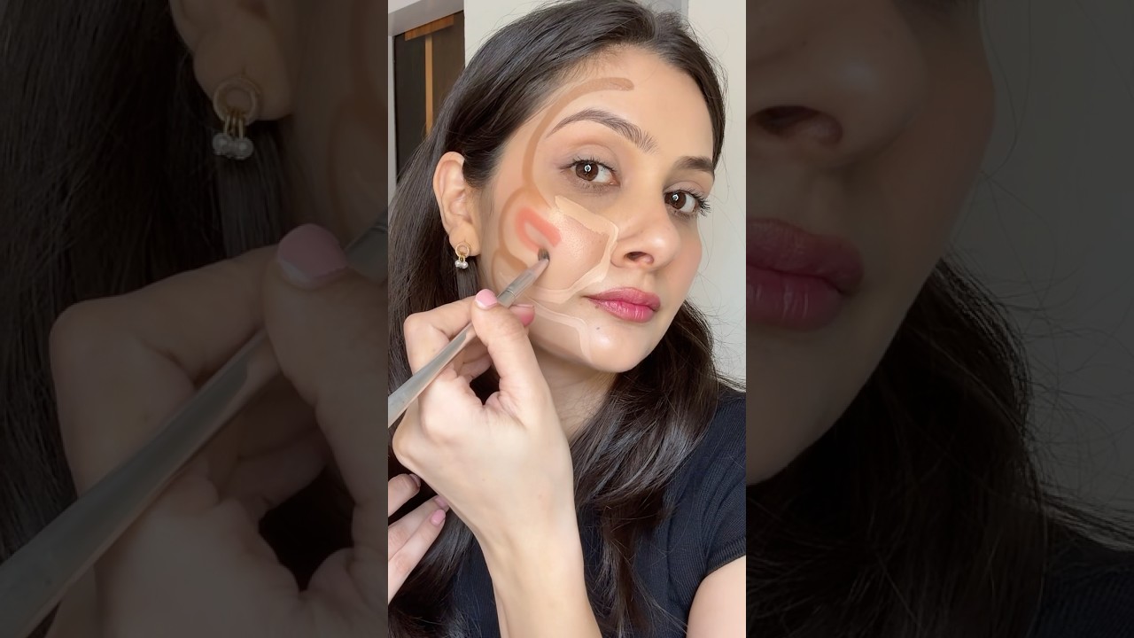 Face lifting makeup hack 👍🏻 #makeup #trending #makeuptutorial #beauty #bollywood