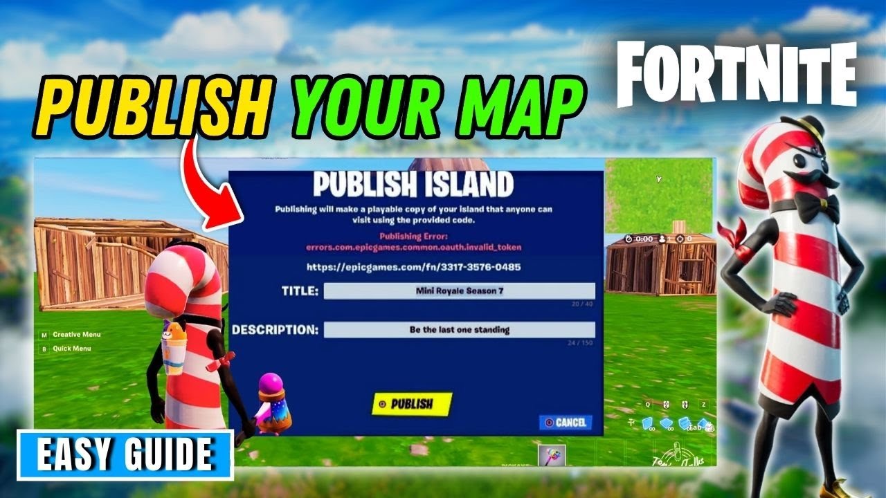 How to publish a map in Fortnite?