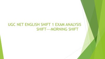 UGC NET-2020 ENGLISH PAPER ANALYSIS 01/10/2020 1ST SHIFT