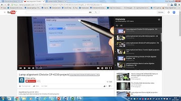 How to align the Philips digital cinema lamp for Christie digital projector - EN