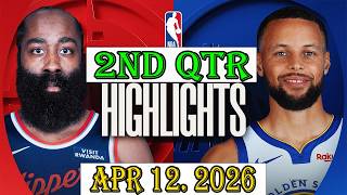 Los Angeles Clippers Vs Den State Warriors 2Nd Qtr Apr 12.2026 Highlights Nba Hightlight