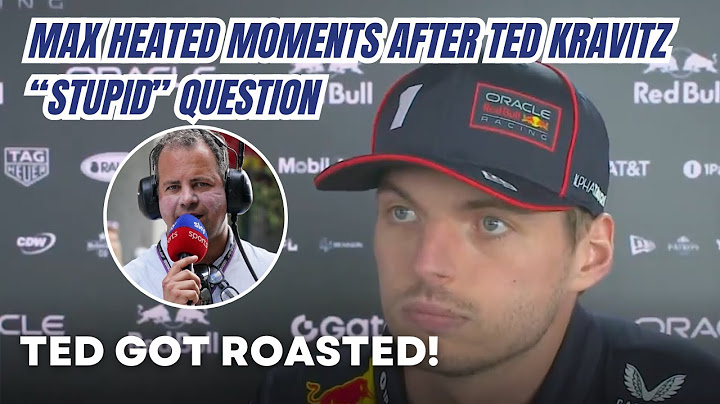 Max Verstappen ANGRY RESPONSES to Ted Kravitz after "STUPID QUESTION" on the Penalty