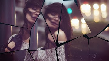 Photoshop Tutorial - Cracked Mirror Template(Broken Mirror Free Template Giveaway)
