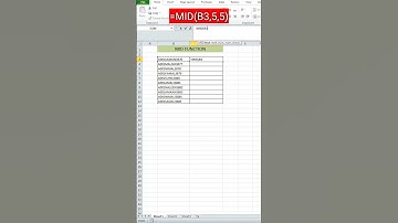 How To Use MID Function In Microsoft Excel | Sinhala