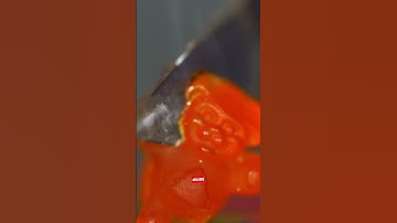 Gummy bear vs hot knife ASMR #shorts