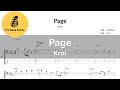 Kroi 「Page」【ベース Tab譜 4弦】