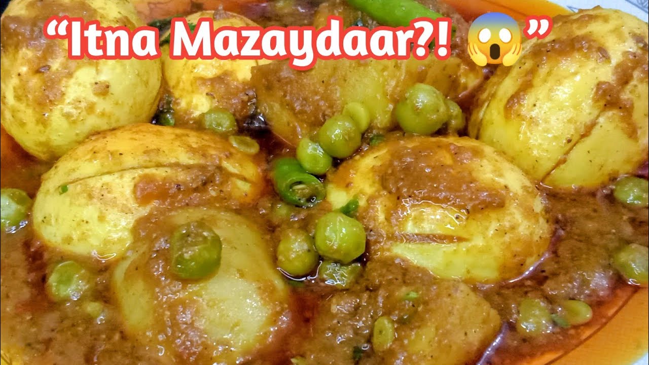 Anday Aloo Matar Ka Salan | Itna Mazaydaar Ke Dobara Banana Paray 😍 | Egg Curry Recipe 