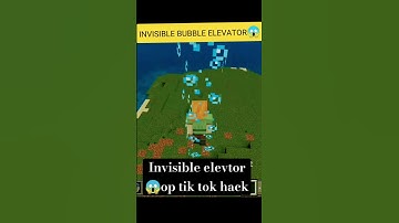 Invisible bubble elevator in minecraft😱 #shorts #minecraft #tiktokhacksminecraft