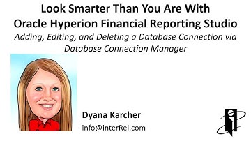 Adding, Editing, and Deleting a Database Connection via Database Connection Manager