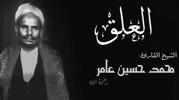الشيخ محمد حسين عامر سورة العلق