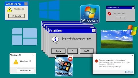 Every Single Version of Microsoft Windows