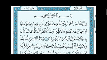 سورة النساء للـصف السادس الاعدادي مكررة عشر مرات|بصوت ماهر المعيقلي