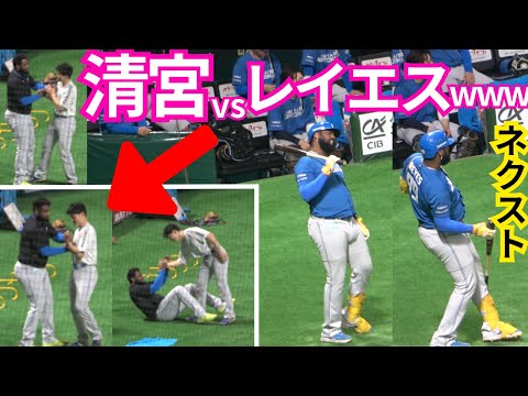 清宮幸太郎がレイエスに絡まれ万波中正は全集中！マルティネスも気になるネクストの反応【クライマックスシリーズ2024福岡ソフトバンクホークスvs北海道日本ハムファイターズ】