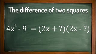The difference of two squares - GCSE Maths